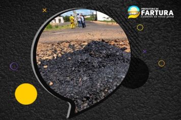 Prefeitura de Fartura inicia operação tapa-buracos em vias do município