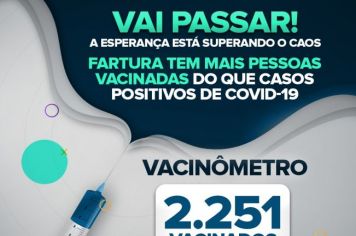 “A esperança vai superar o caos”: Vacinação chega a 14% dos moradores de Fartura