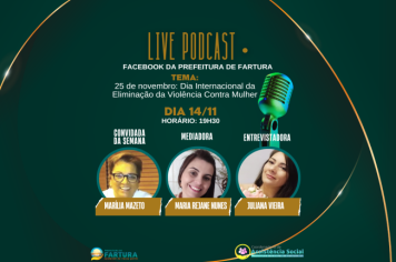 Marília Mazeto é a convidada da semana da Live Podcast da Assistência Social
