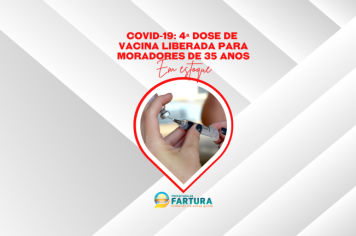 Covid-19: 4ª dose de vacina liberada para moradores de 35 anos