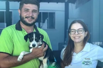 Crianças aprendem sobre cuidados com animais em ação educativa na Creche Nossa Senhora de Fátima