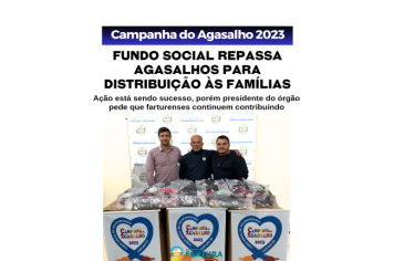 Fundo Social repassa agasalhos para distribuição às famílias