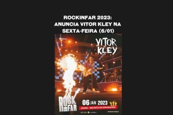RockinFar 2023: anuncia Vitor Kley na sexta-feira (6/01)