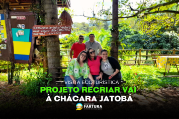Integrantes do Projeto Recriar participam de visita ecoturística à Chácara Jatobá em Taguaí