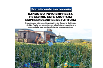 Banco do Povo empresta R$ 650 mil este ano para empreendedores de Fartura