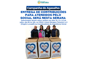 Campanha do Agasalho: Fartura entrega contribuições para usuários atendidos pela Assistência Social semana