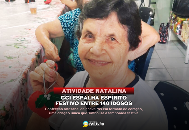 Atividade Natalina no CCI espalha espírito festivo entre idosos