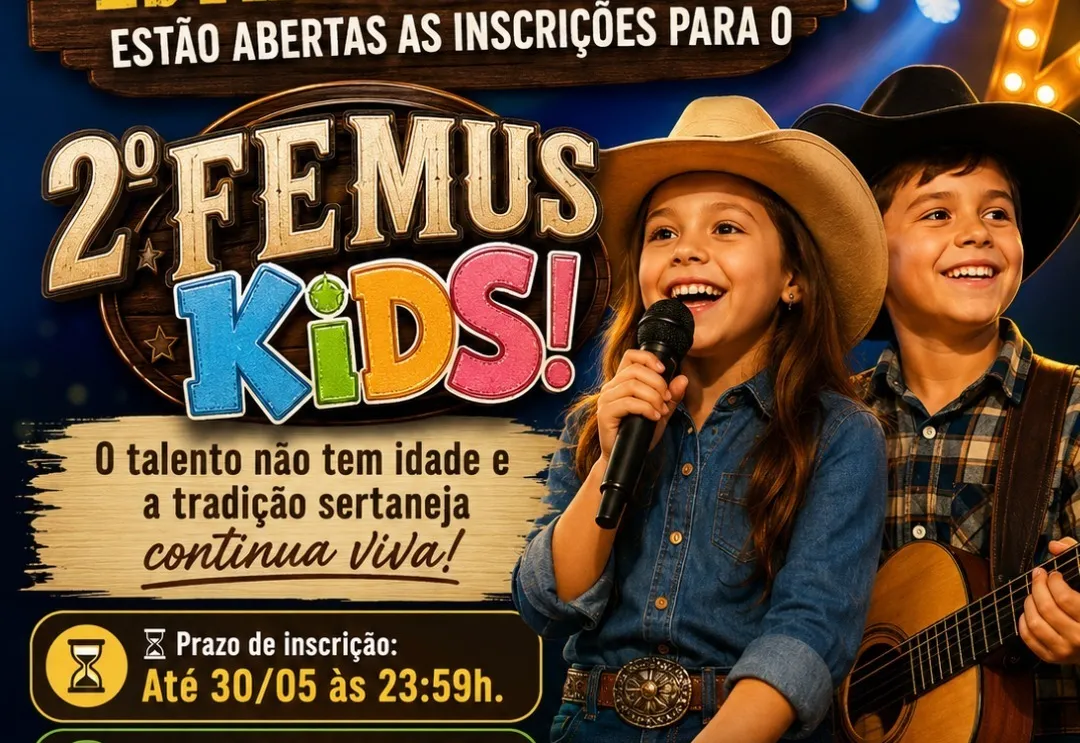 2º FEMUS Kids está com inscrições abertas em Fartura