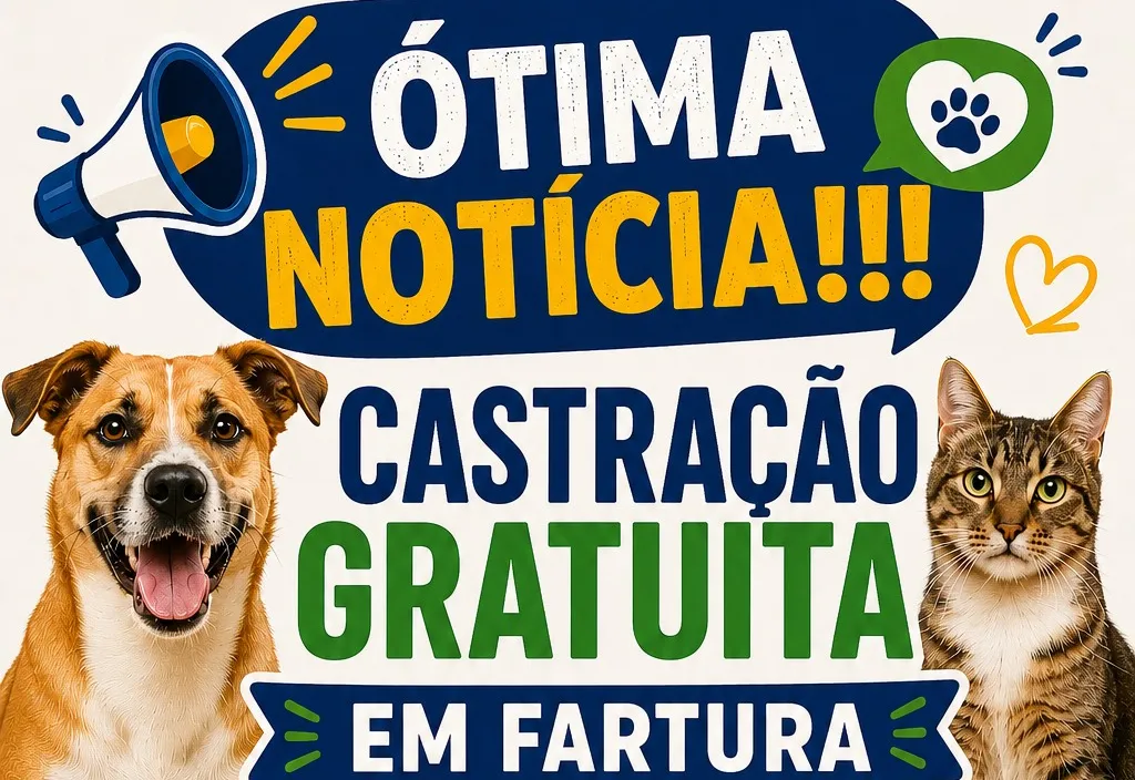 Atenção, tutores! Prefeitura oferece 200 vagas de castração 