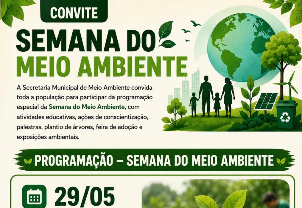 Confira a programação da Semana do Meio Ambiente