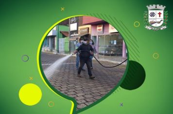 Sanitização passa por vários pontos da Zona Urbana de Fartura, nesta sexta-feira (16)