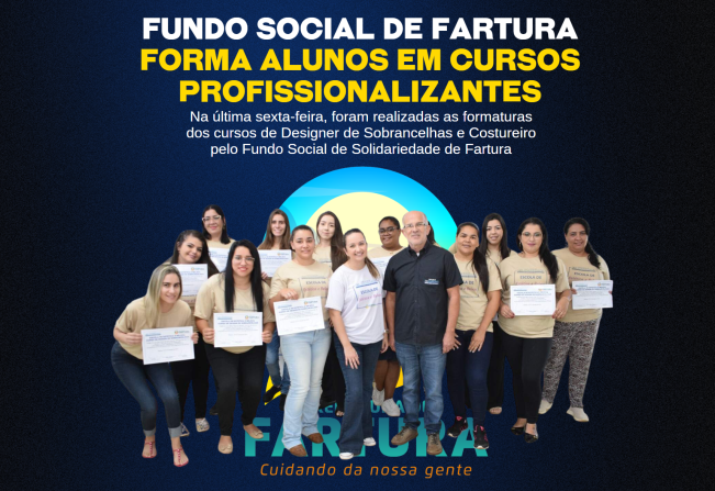 Fundo Social de Fartura forma alunos em cursos profissionalizantes